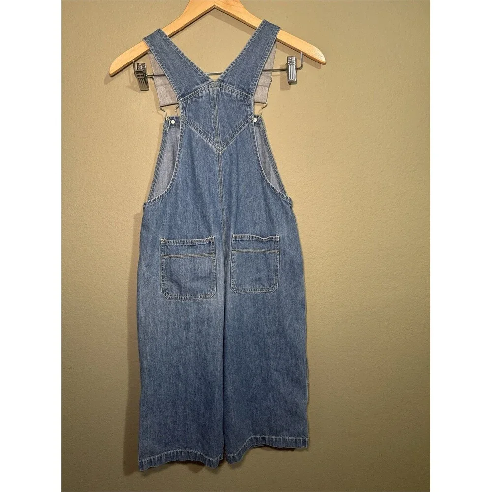 Looney Tunes Bib Shorts Overalls Girls 10  100% Cotton - Knee Length - Vintage